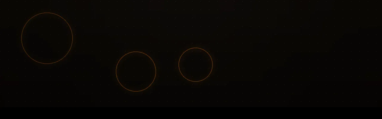 Abstract northern landscape section banner